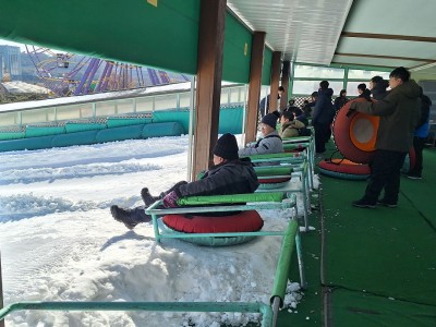 경주월드 스노우파크 눈썰매장